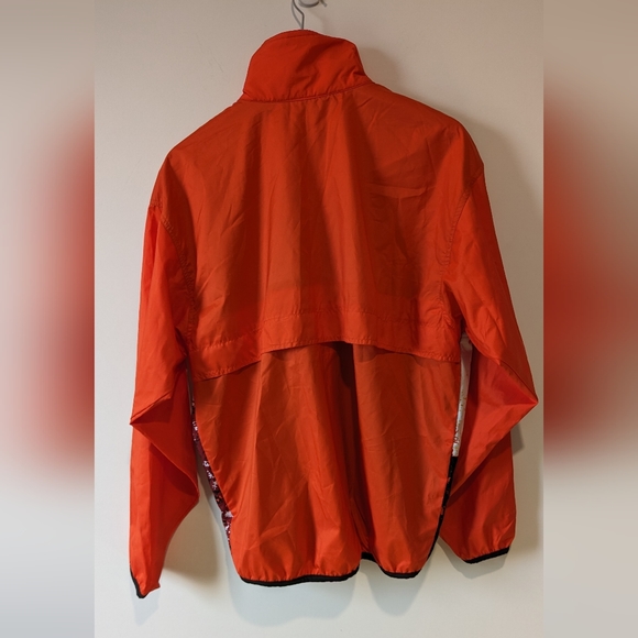 Louis Garneau Orange Abstract Windbreaker Cycling Jacket - Picture 3 of 5